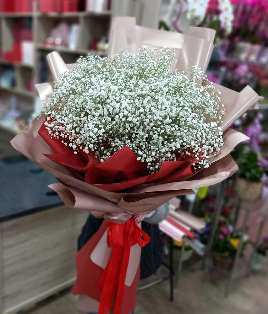 Букет Белые хлопья в Каладжинской Букет цветов из: Гипсофила в Каладжинской