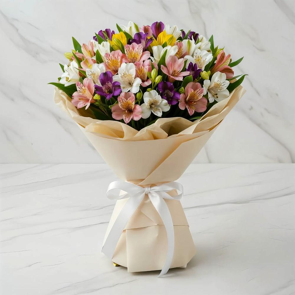 Букет цветов из: Альстромерии в Каладжинской