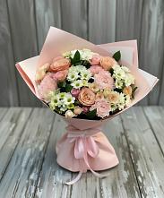Букет цветов из:  Гвоздики, Розы и Хризантемы в Каладжинской