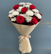 Букет цветов из:  Розы и Хризантемы в Каладжинской