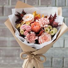Букет цветов из:  Гвоздики, Хризантемы и Розы в Каладжинской