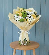 Букет цветов из:  Хризантемы и Розы #REPLACE_PRED# Каладжинской