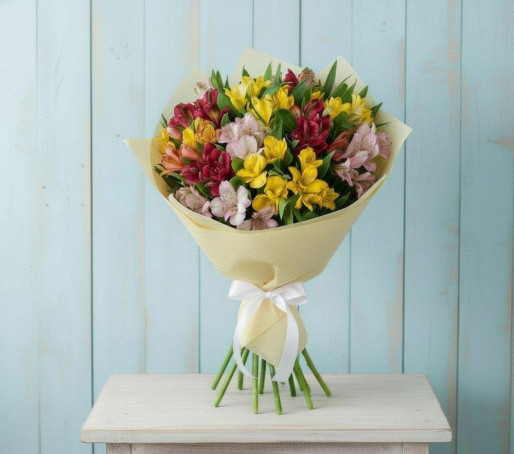 Букет цветов из: Альстромерии в Каладжинской