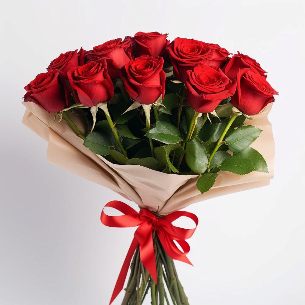 Букет 11 Красных роз Эдлесс Лав в Каладжинской