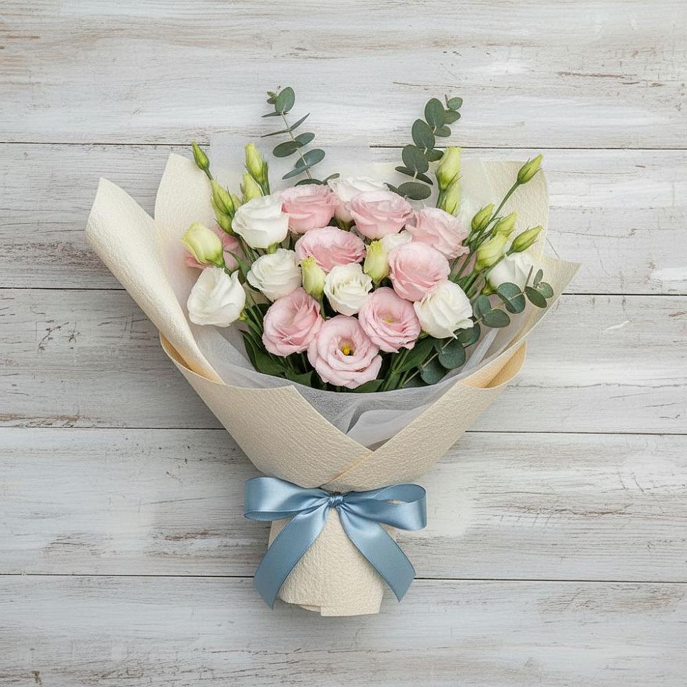 Букет цветов из: Лизиантусы в Каладжинской